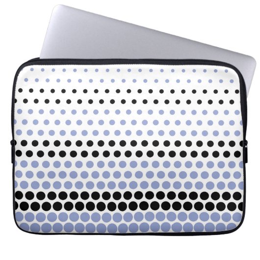 Ceil und Black Polka Dot Laptopschutzhülle (Vorderseite)