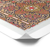 Ceiling arabesques from the Mosque of El-Bordeyny, Poster (Ecke)