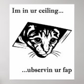 Ceiling Cat ubservin u... Poster (Vorne)