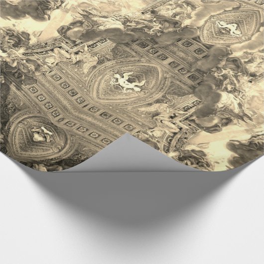 Ceiling Chiesa del Gesù – Battista Gaulli – gold Geschenkpapier (Ecke)