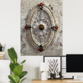 Ceiling Medallion Poster (Heimbüro)