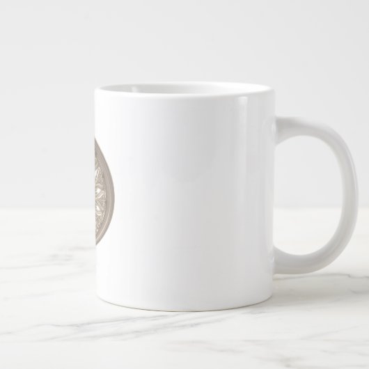 Ceiling Rosette with LED Uplighting Jumbo-Tasse (Rechts)