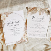 CEIRA Bohemisch Pampas Grass Bachelorette Wochenen Einladung