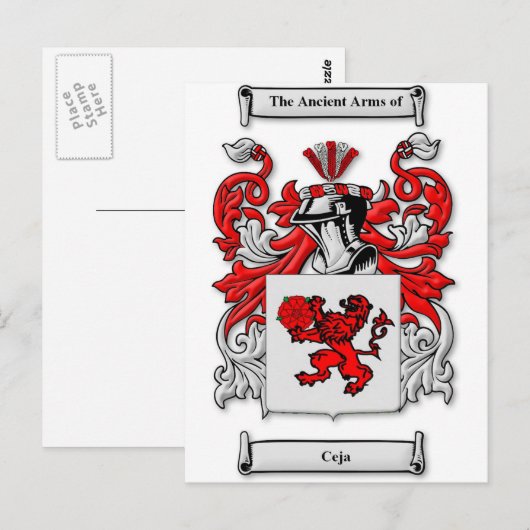 Ceja-Wappen Postkarte (Vorne/Hinten)