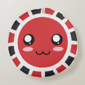 Céji-Kritikspiel Rundes Kissen (Rückseite)