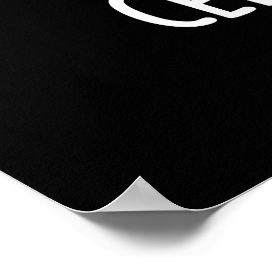 Cel-lery Phone Funny Celery Veggie Pun Dark BG Poster (Ecke)