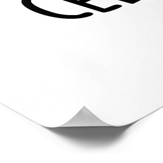 Cel-lery Phone Funny Celery Veggie Pun Poster (Ecke)