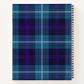 Celadon Blue Kariert Tartan Wax Siegel Mit Monogra Notizblock (Rückseite)