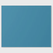 Celadon Blue Schlicht Solid Color Wrapping Paper Geschenkpapier (Flach)