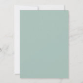 Celadon-Cremrosa-Hochzeit Einladung (Rückseite)