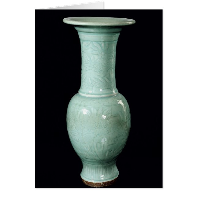 Celadon glasierte Vase, Yuan-Dynastie (Vorne)