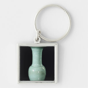 Celadon glasig-glänzender Vase, Yuan-Dynastie Schlüsselanhänger