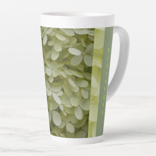 Celadon Green Hydrangea-Blume Milchtasse (Rechte Ecke)