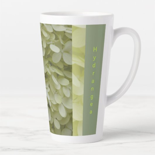 Celadon Green Hydrangea-Blume Milchtasse (Rechts)