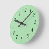 Celadon Green Wall Clock Runde Wanduhr (Winkel)