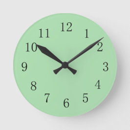 Celadon Green Wall Clock Runde Wanduhr