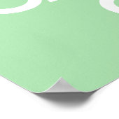 Celadon halten Sie Ruhe und tragen Sie weiter Poster (Ecke)