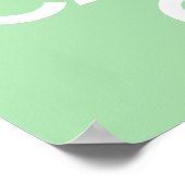 Celadon halten Sie Ruhe und tragen Sie weiter Poster (Ecke)