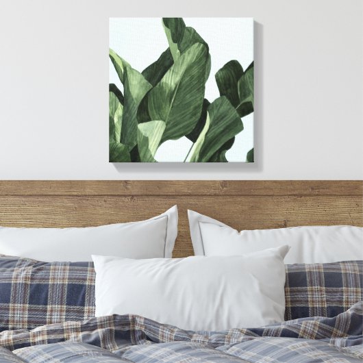 Celadon Palms Leinwanddruck (Insitu (Schlafzimmer))