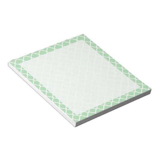 Celadon Quatrefoil Notizblock (angewinkelt)
