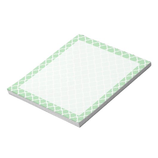 Celadon Quatrefoil Notizblock (Rotiert)