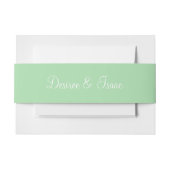 Celadon Simple Complementärfarbe Einladungsbanderole (Vorderseite Beispiel)