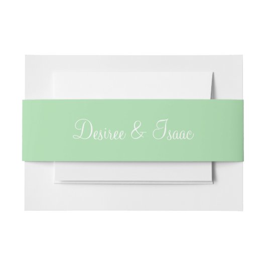 Celadon Simple Complementärfarbe Einladungsbanderole (Vorderseite Beispiel)