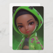 Celadon-Zeichenkarte Einladung (Vorne/Hinten)