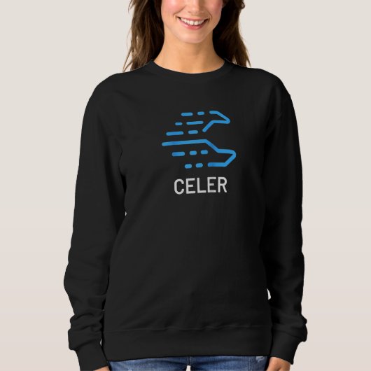 Celar Network Coin Kryptowährung Celr Crypto Ragl Sweatshirt (Vorderseite)