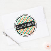 Celbridge City Pride Emblem – Irische Identität Runder Aufkleber (Umschlag)