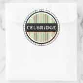 Celbridge City Pride Emblem – Irische Identität Runder Aufkleber (Tasche)