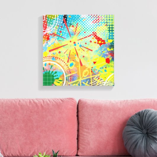 Celebating Color Leinwanddruck (Insitu (Wohnzimmer))