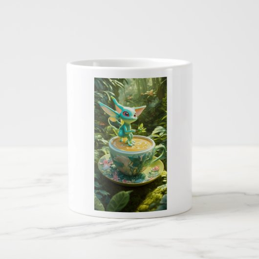 Celebi & Mew's Jungle Matcha Adventure Specialty Jumbo-Tasse (Vorderseite)