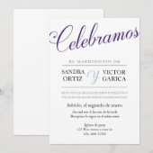 Celebramos Hochzeitsreise Einladung (Vorne/Hinten)