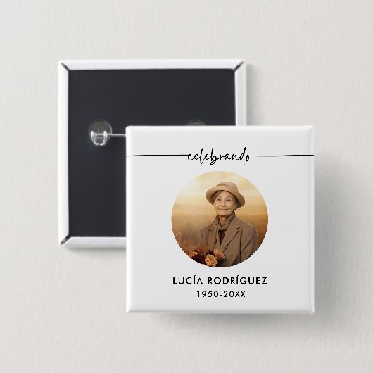 Celebrando Foto Button (Vorne & Hinten)