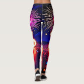 Celebrate 2026: Bright Future Spark Design  Leggings (Rückseite)