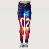 Celebrate 2026: Bright Future Spark Design  Leggings (Vorderseite)