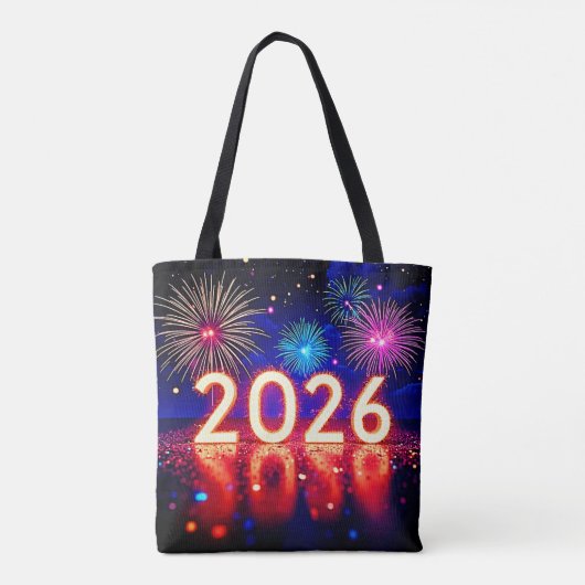 Celebrate 2026: Bright Future Spark Design Tasche (Rückseite)