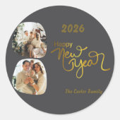 Celebrate 2026! Custom Happy New Year Sticker (Vorderseite)