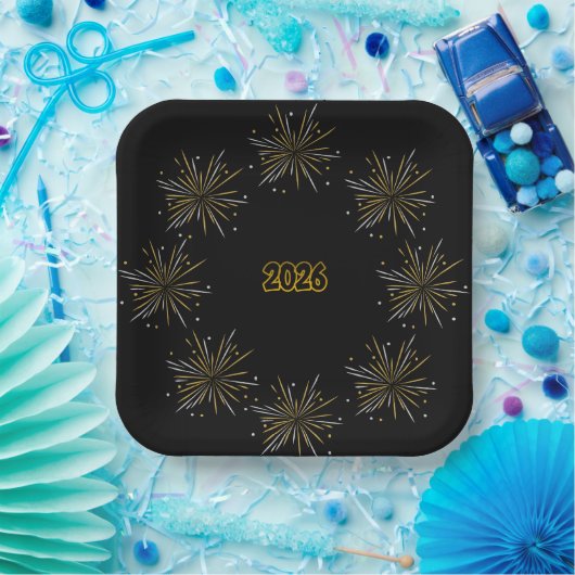 Celebrate 2026 Paper Plate Pappteller (Party)