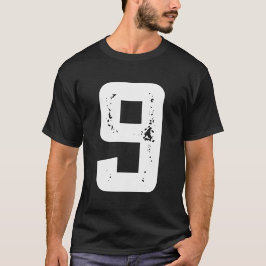 Celebrate 9 Happy B-Day Py Fun Font T-Shirt (Vorderseite)