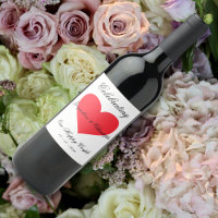 Celebrate A Couple Simple Personalisiert Red Heart