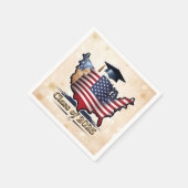 "Celebrate Abschluss American Style" Serviette (Ecke)