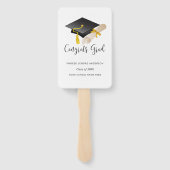 Celebrate Abschluss Benutzerdefiniertes Foto und T Fächer (Rückseite)