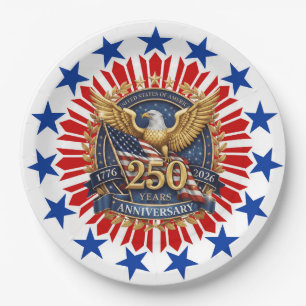Celebrate America 2026 Papierplatte Pappteller