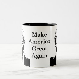 Celebrate America 250 and President Trump #11 Zweifarbige Tasse