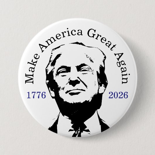Celebrate America 250 and President Trump #15 Button (Vorderseite)