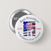 Celebrate America 250 and President Trump #22 Button (Vorne & Hinten)