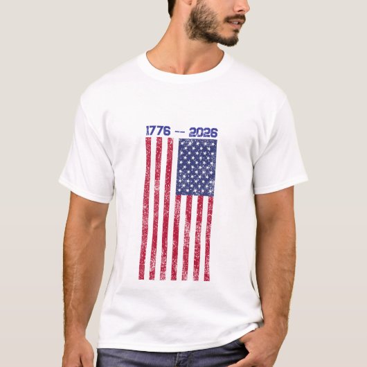 Celebrate America 250 Men's T-shirt with Flag #1 (Vorderseite)