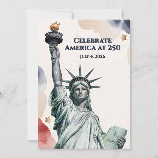Celebrate America at 250 Patriotic Invitation (Vorderseite)